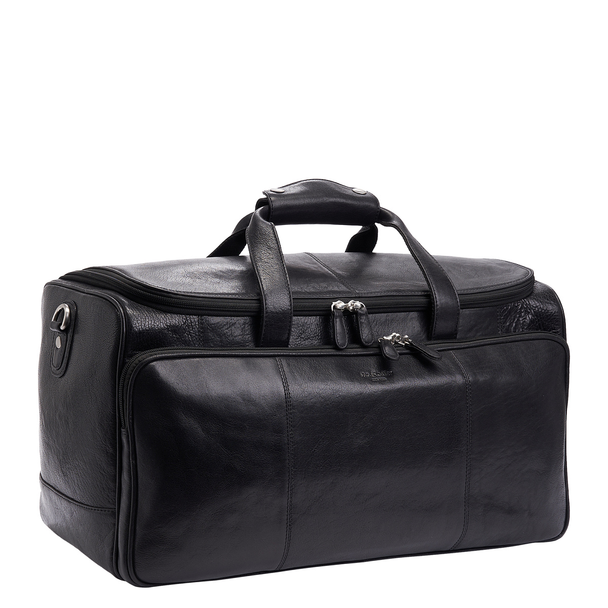 Сумка дорожная Dr.Koffer из натуральной кожи черная