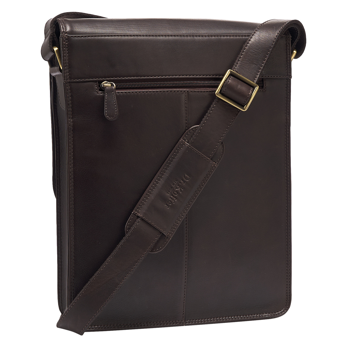 Сумка через плечо Dr.Koffer из натуральной кожи коричневая