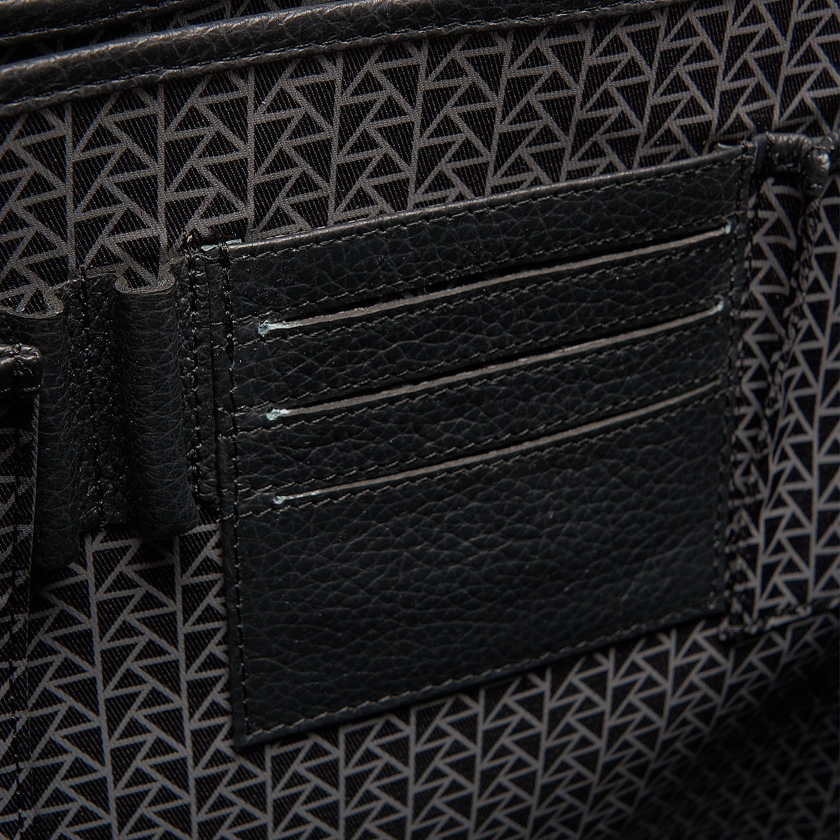 Портфель Dr.Koffer из натуральной кожи черный