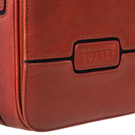 Сумка через плечо Dr.Koffer из натуральной кожи коричневая