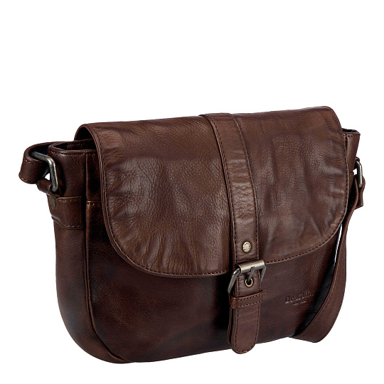 Сумка через плечо Dr.Koffer из натуральной кожи коричневая