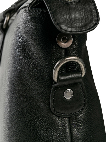 Деловая сумка Dr.Koffer из натуральной кожи черная