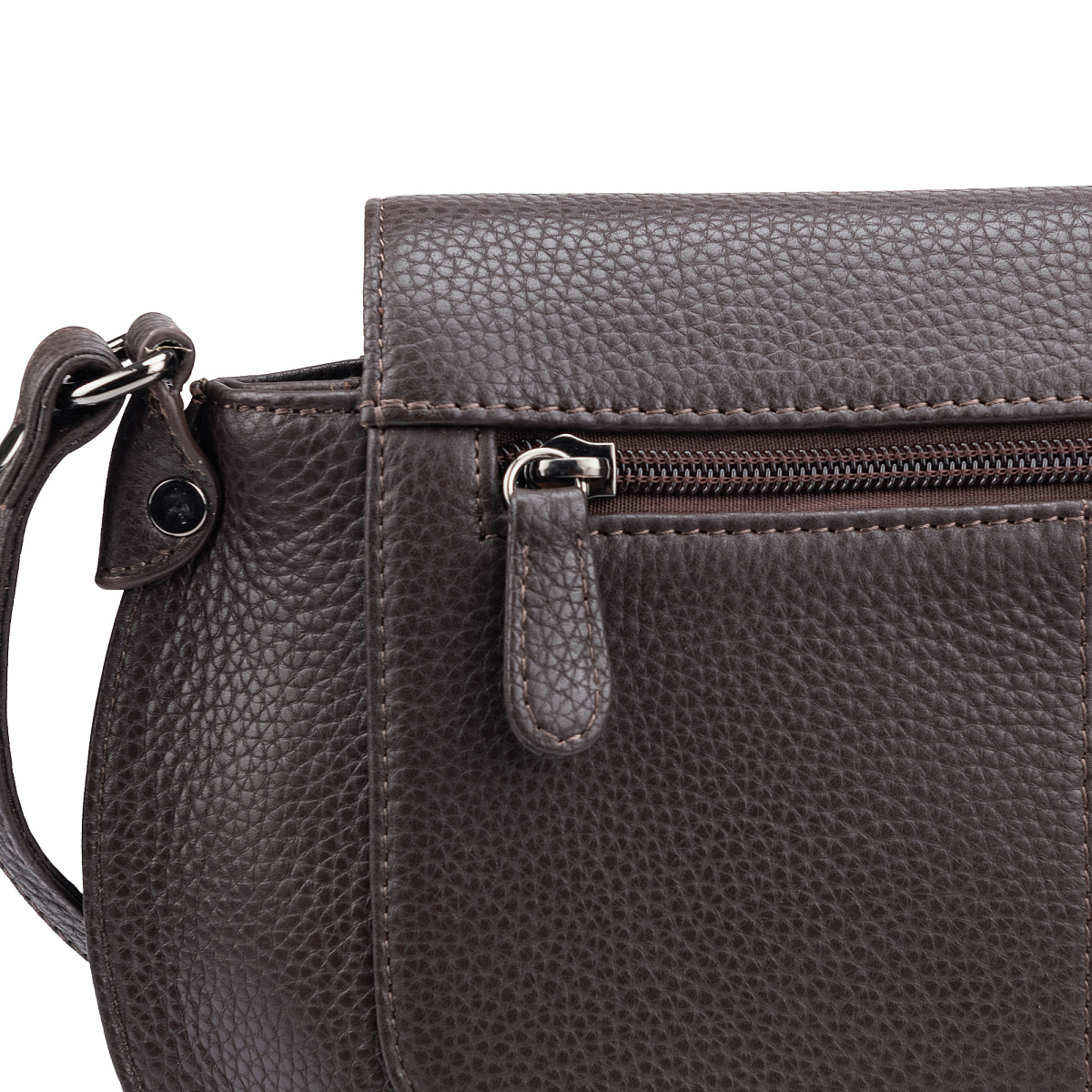 Женская сумка Dr.Koffer из натуральной кожи коричневая