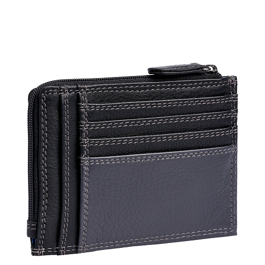 Кредитница Dr.Koffer из натуральной кожи черная