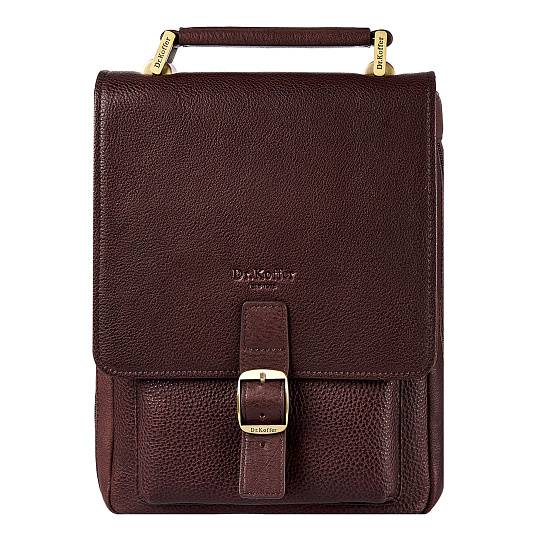 Сумка планшет Dr.Koffer из натуральной кожи коричневый