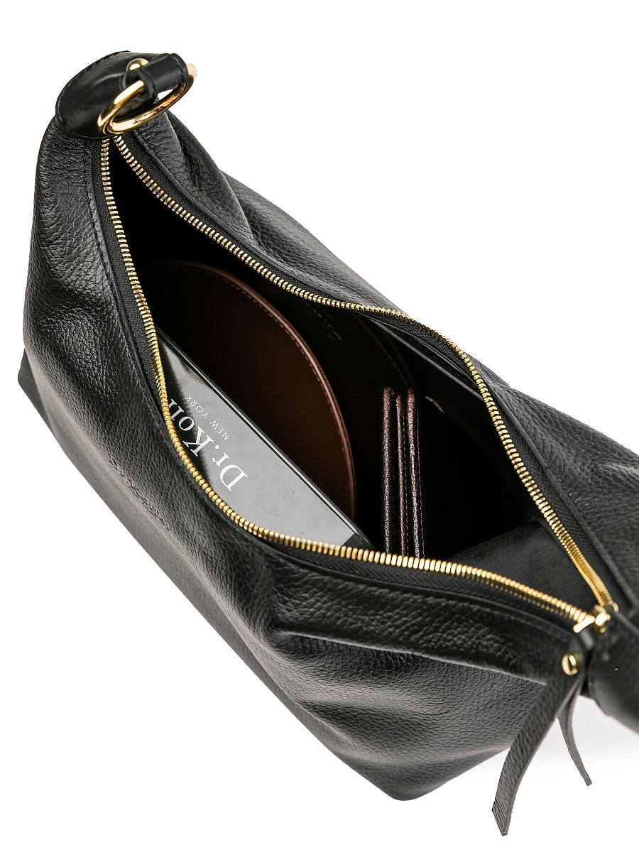 Женская сумка Dr.Koffer из натуральной кожи черная