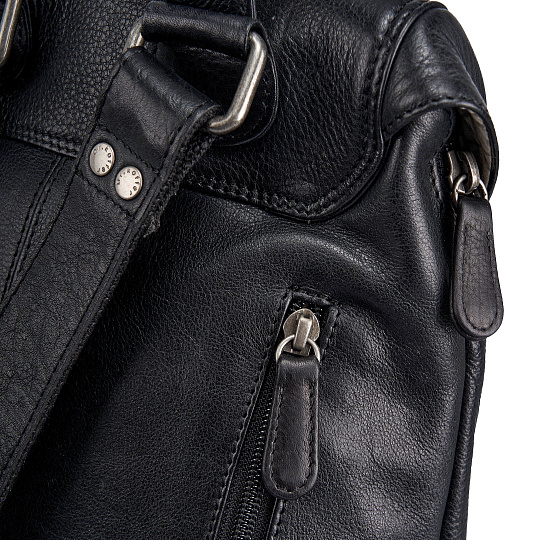 Рюкзак Dr.Koffer из натуральной кожи черный