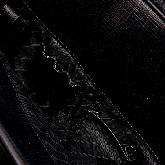 Женская сумка Dr.Koffer из натуральной кожи чёрная