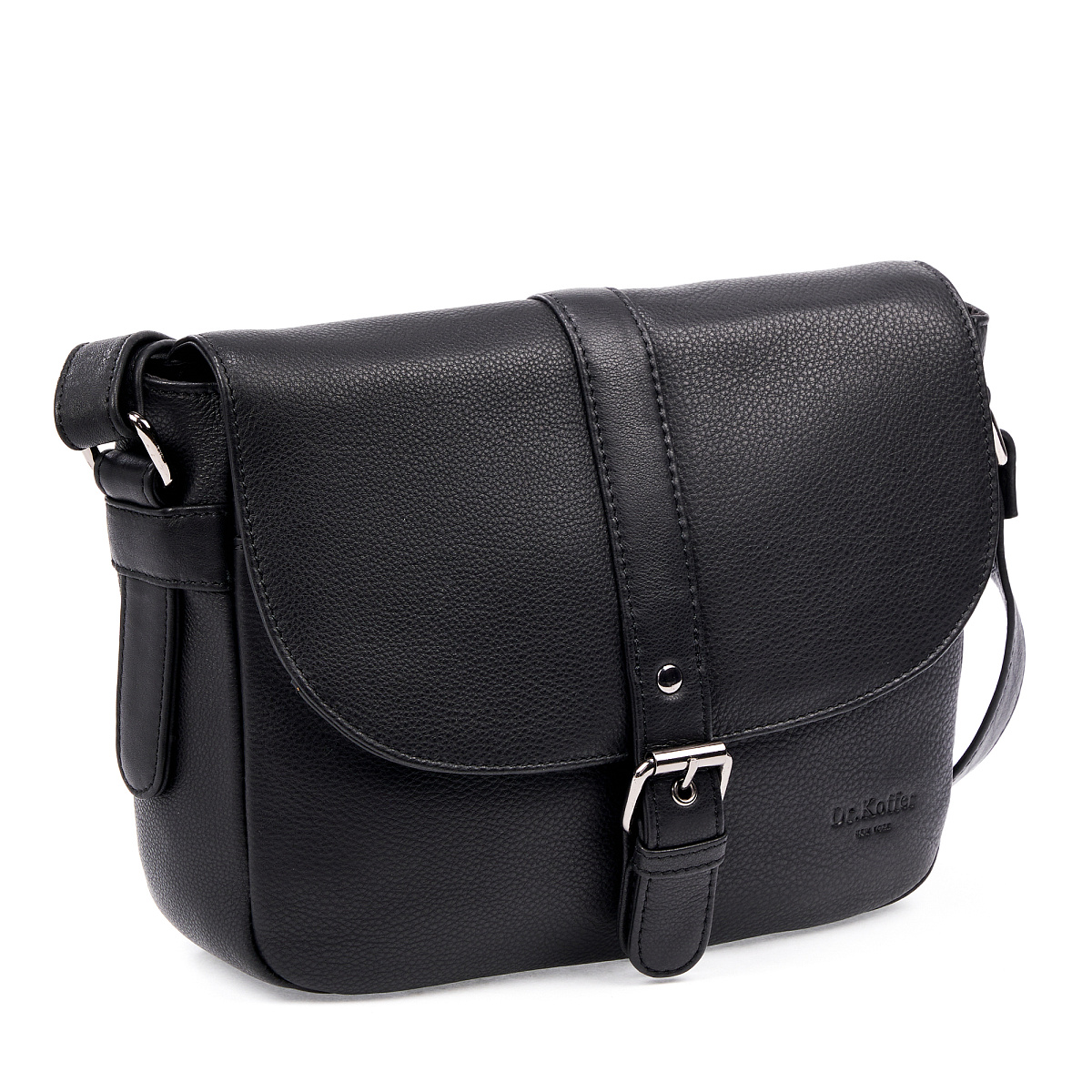 Сумка через плечо Dr.Koffer из натуральной кожи черная