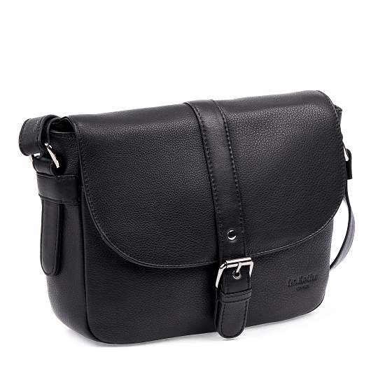 Сумка через плечо Dr.Koffer из натуральной кожи черная