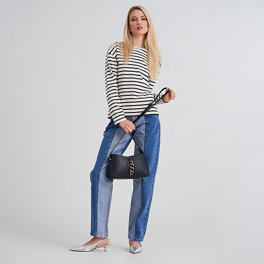 Женская сумка Dr. Koffer из натуральной кожи черная