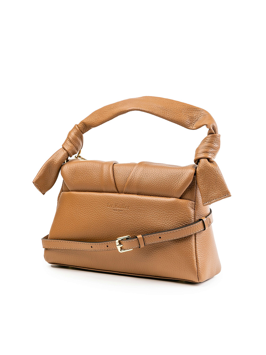 Женская сумка Dr.Koffer из натуральной кожи коричневая