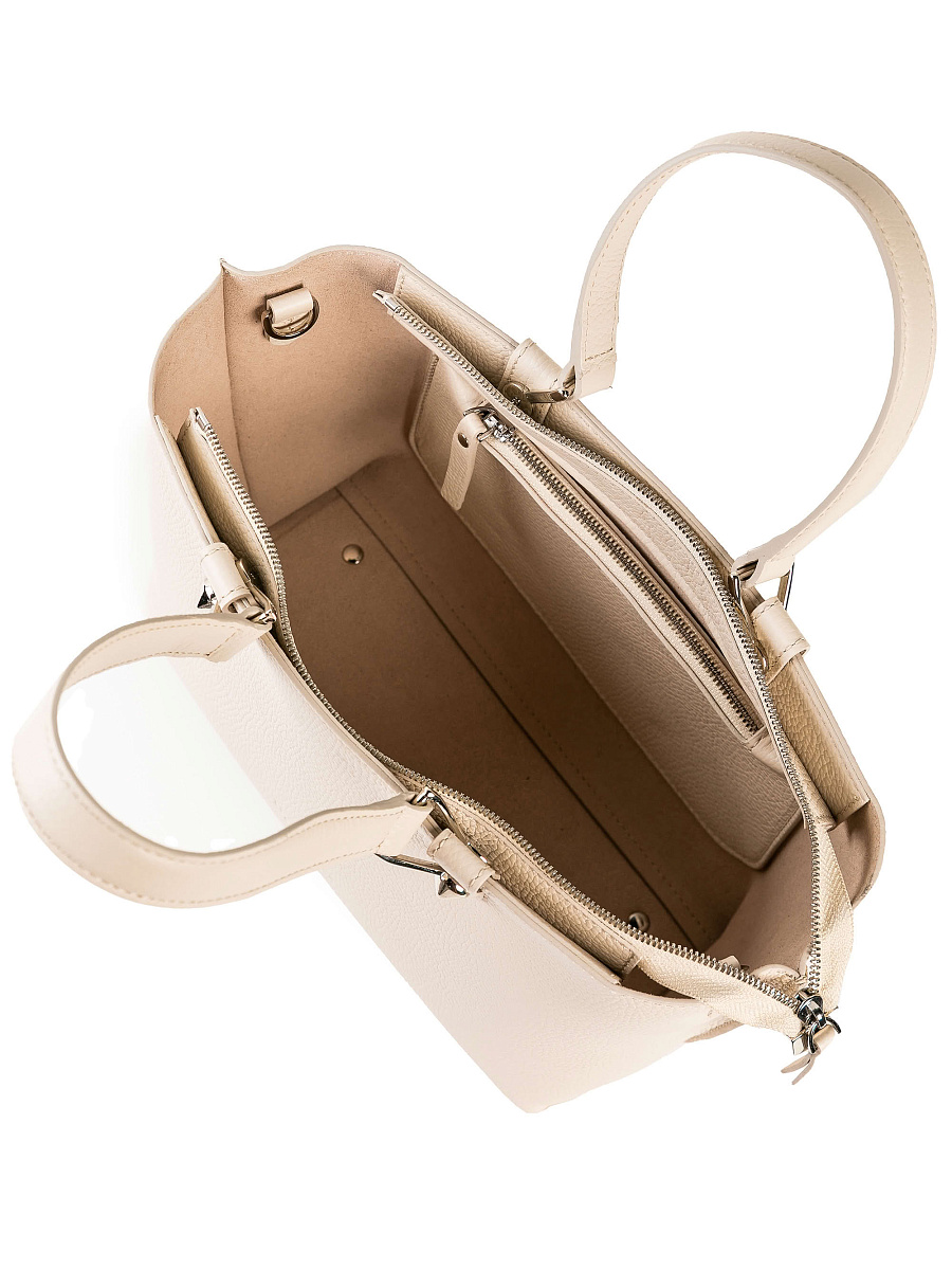 Женская сумка Dr. Koffer из натуральной кожи белая