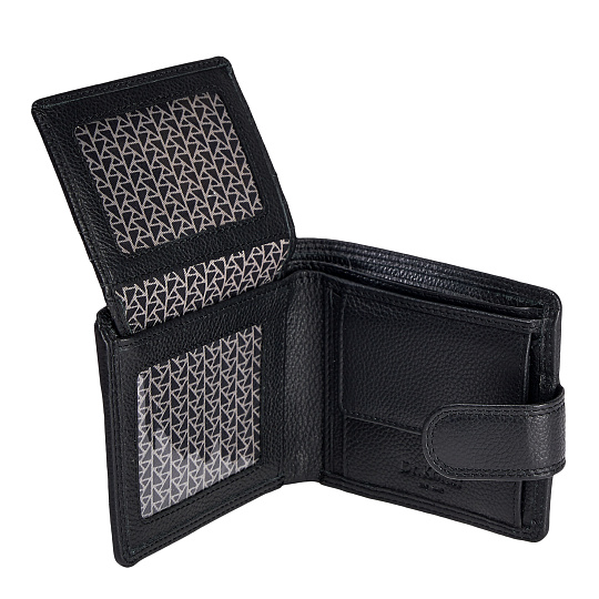 Портмоне Dr.Koffer из натуральной кожи черное