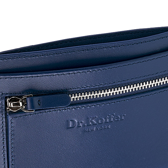 Кошелек Dr.Koffer из натуральной кожи синий