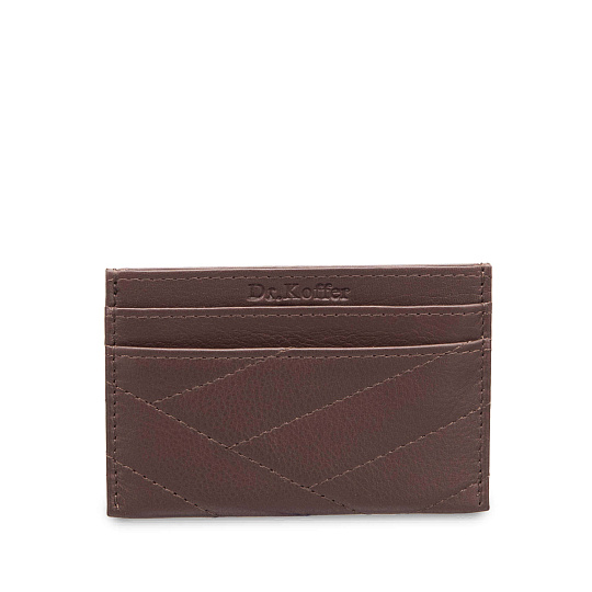 Кредитница Dr.Koffer из натуральной кожи коричневая