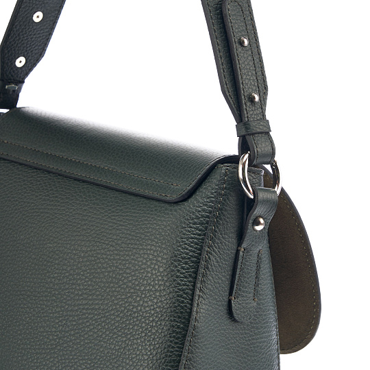 Женская сумка Dr. Koffer из натуральной кожи зеленая