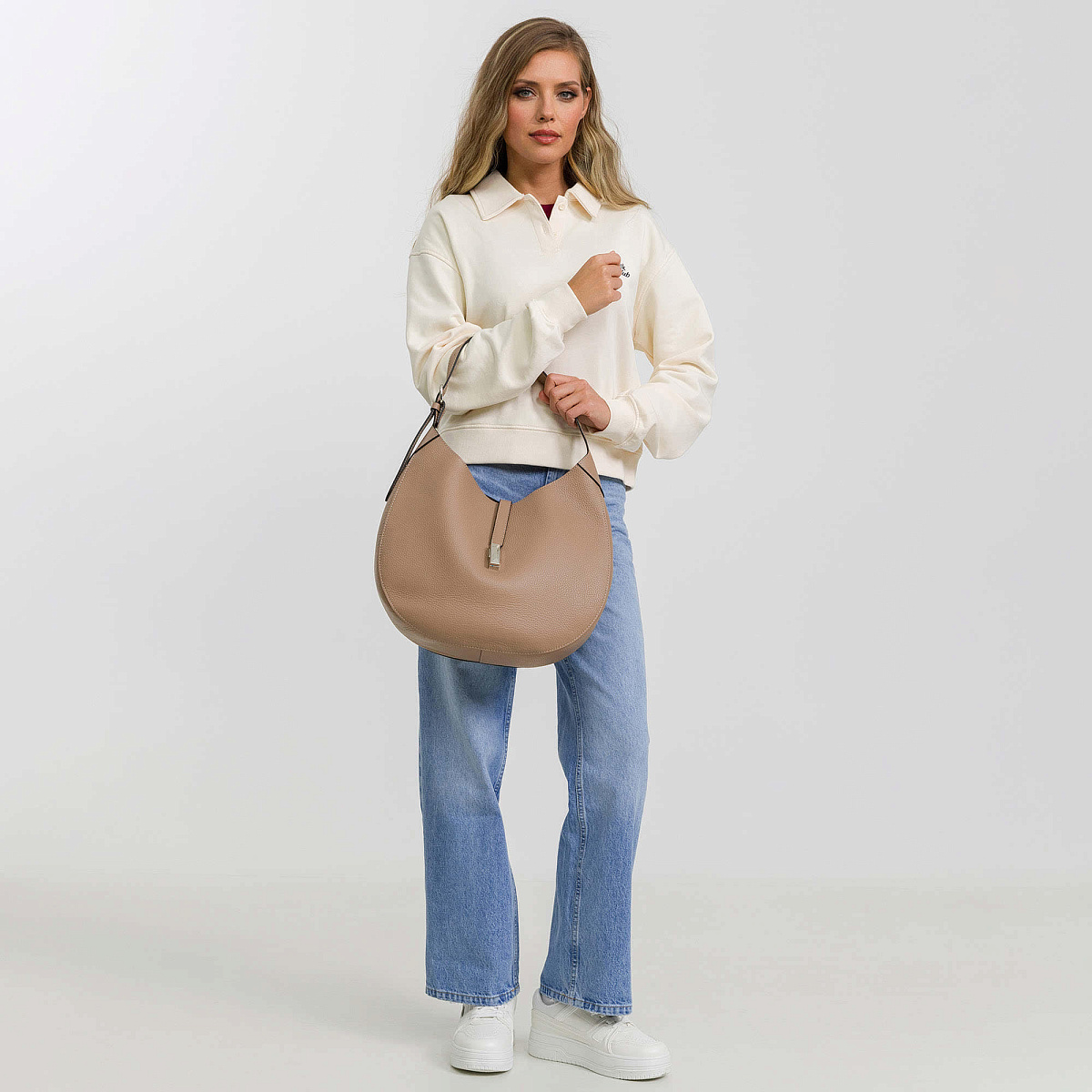 Женская сумка Dr. Koffer из натуральной кожи коричневая