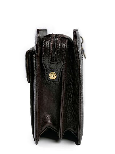 Сумка барсетка из натуральной кожи Dr. Koffer коричневая