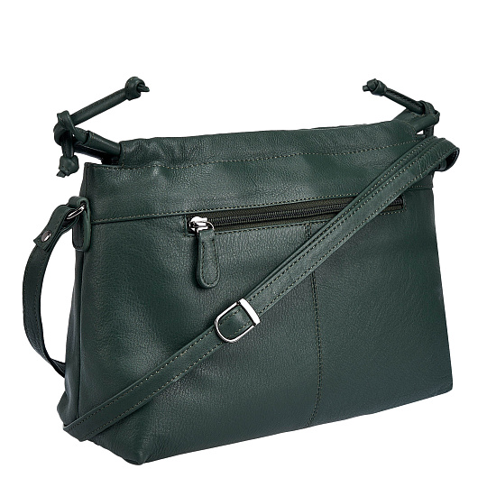 Женская сумка Dr.Koffer из натуральной кожи зеленая