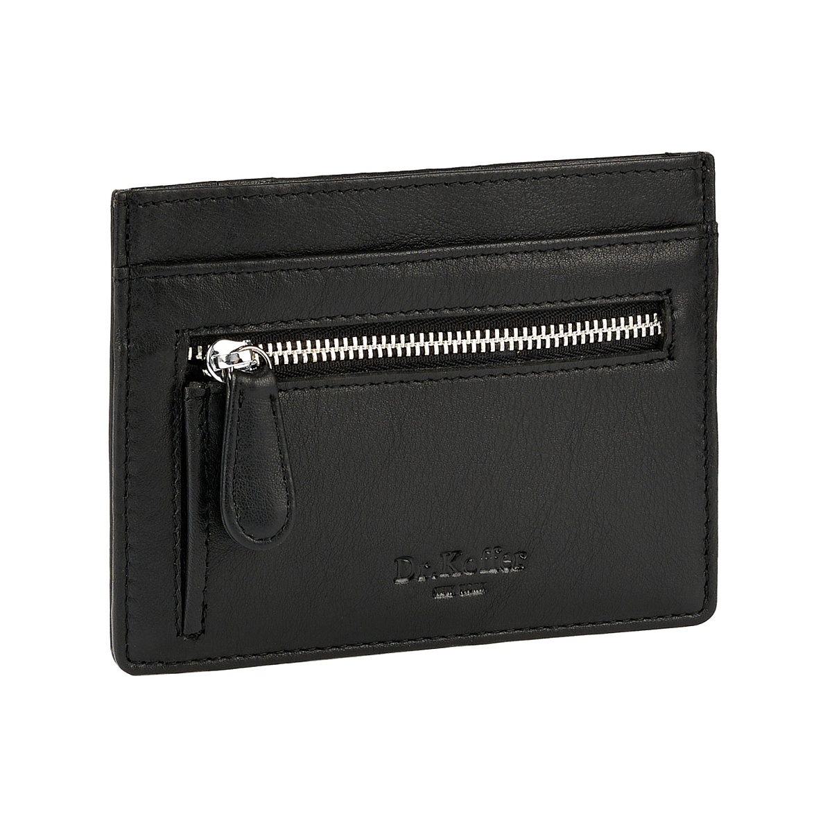 Кредитница Dr.Koffer из натуральной кожи черная