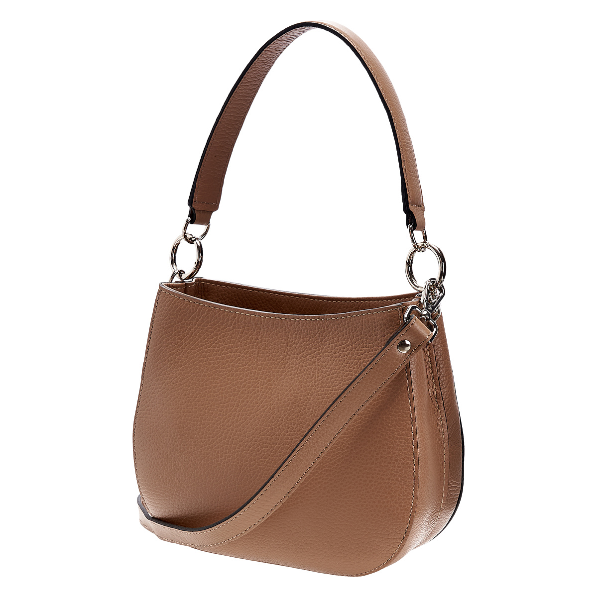 Женская сумка Dr.Koffer из натуральной кожи коричневая