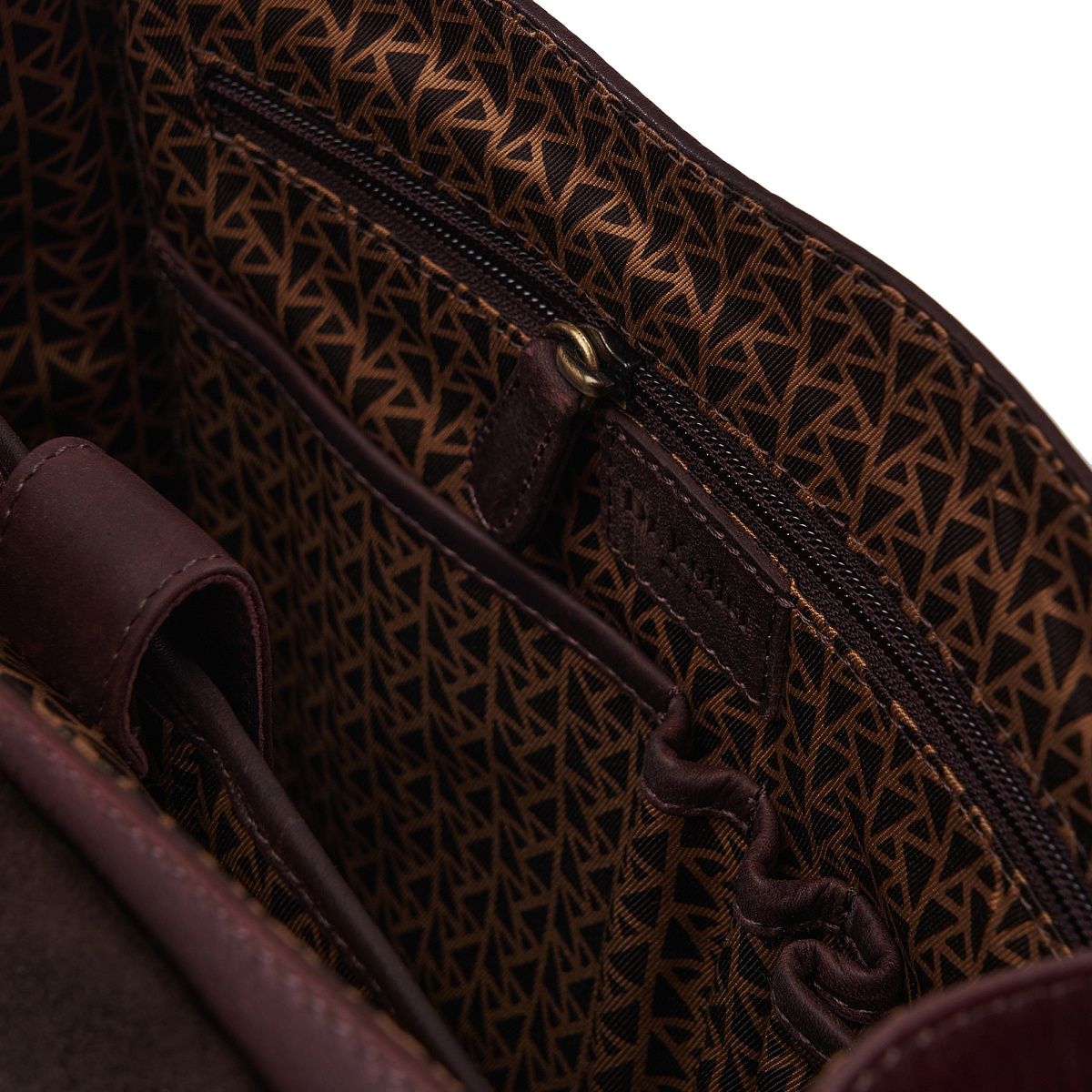 Рюкзак Dr.Koffer из натуральной кожи темно-коричневый