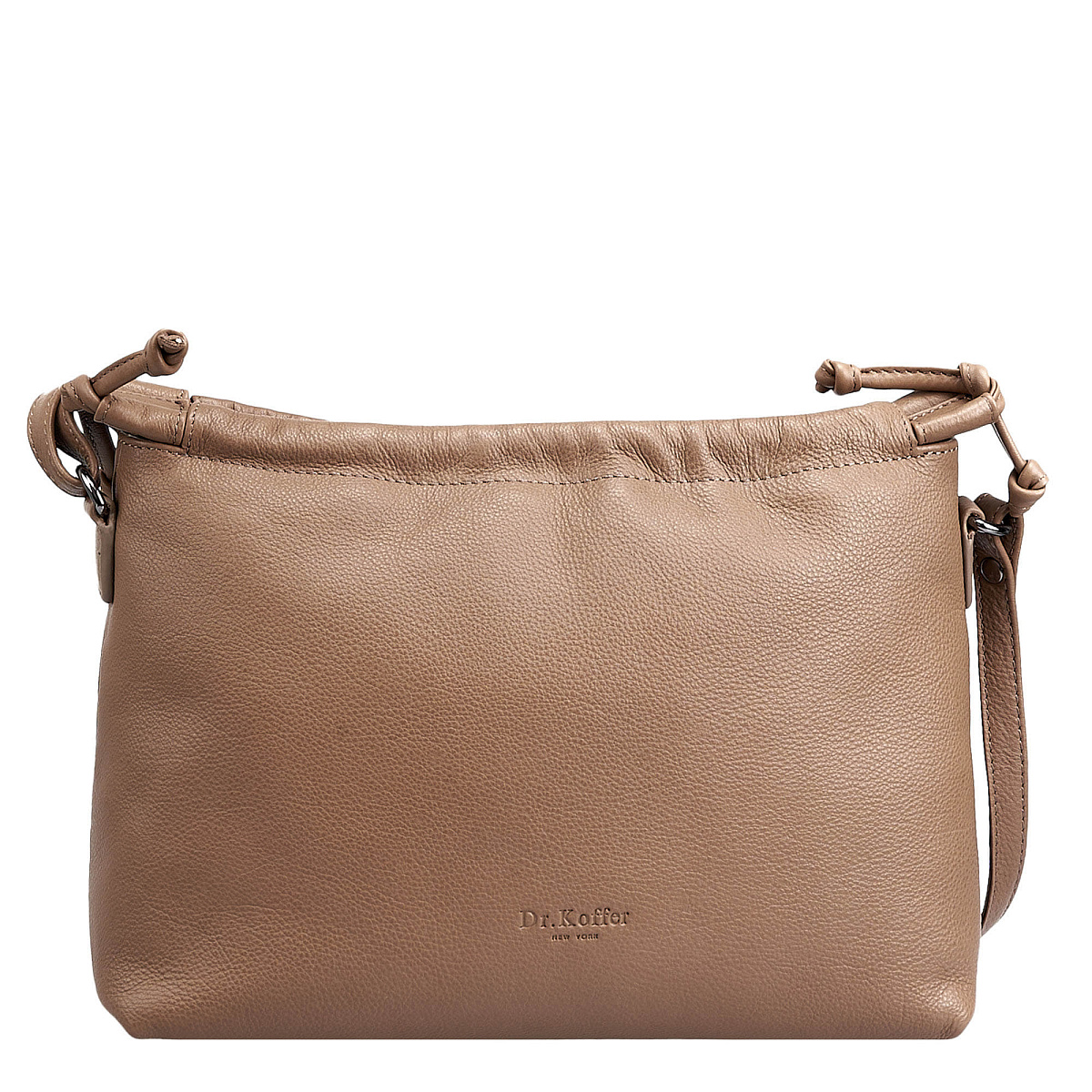 Женская сумка Dr.Koffer из натуральной кожи бежевая