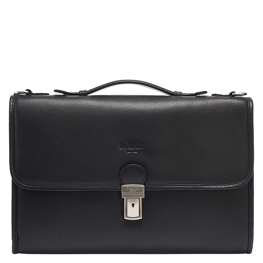 Портфель Dr.Koffer из натуральной кожи черный