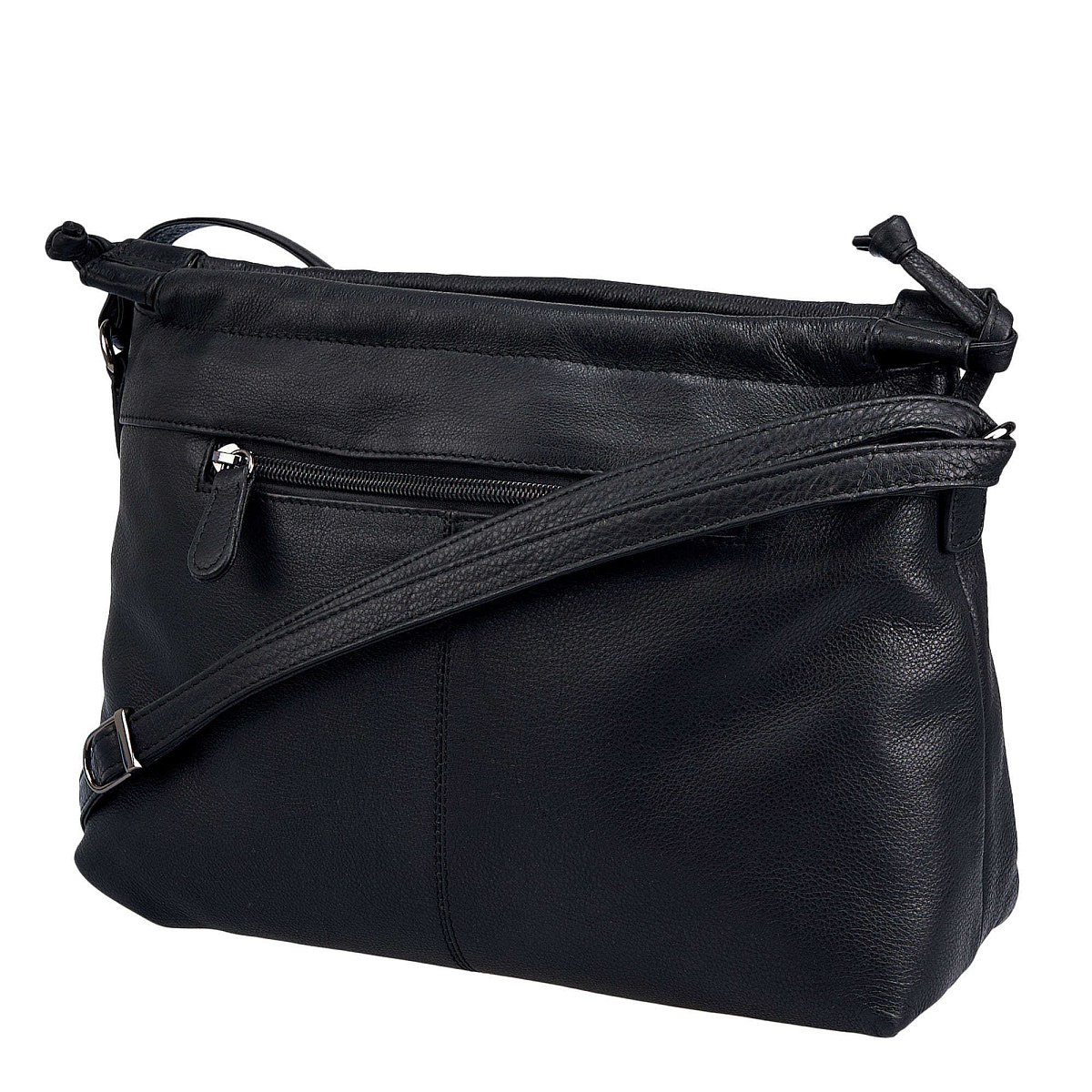 Женская сумка Dr.Koffer из натуральной кожи чёрная