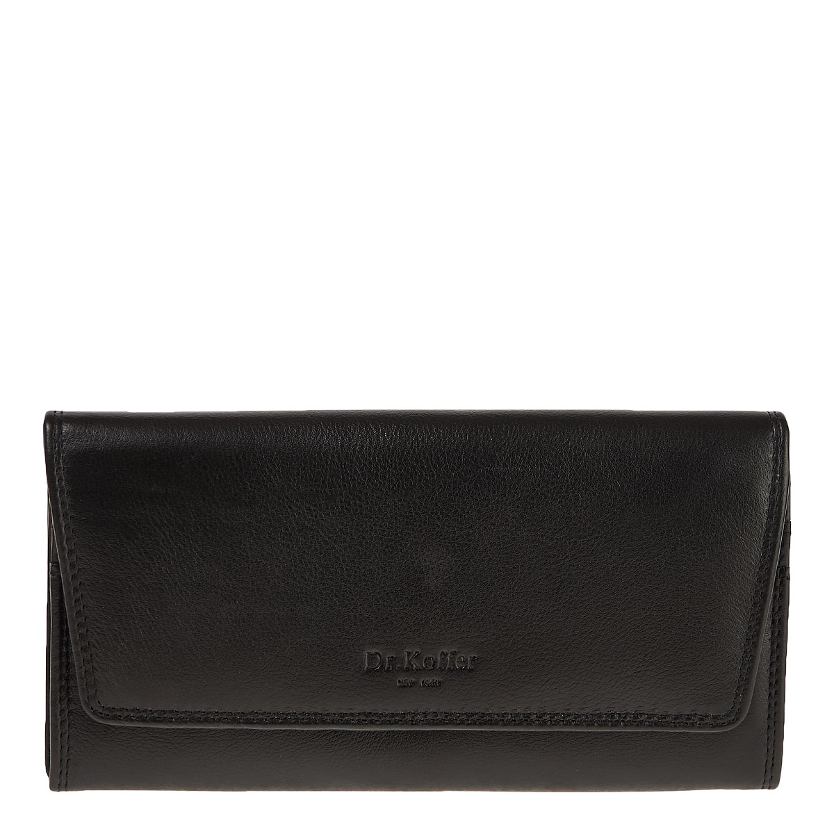 Портмоне Dr.Koffer из натуральной кожи черное