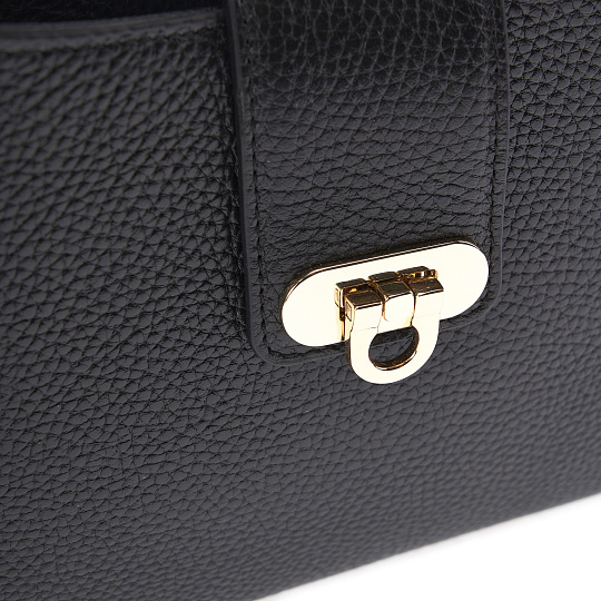 Женская сумка Dr. Koffer из натуральной кожи черная