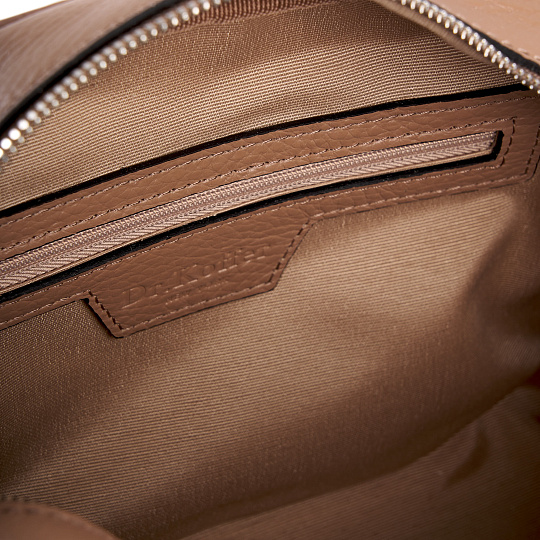 Женская сумка Dr. Koffer из натуральной кожи бежевая