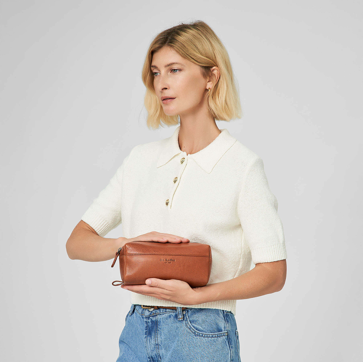 Несессер Dr.Koffer из натуральной кожи коричневый