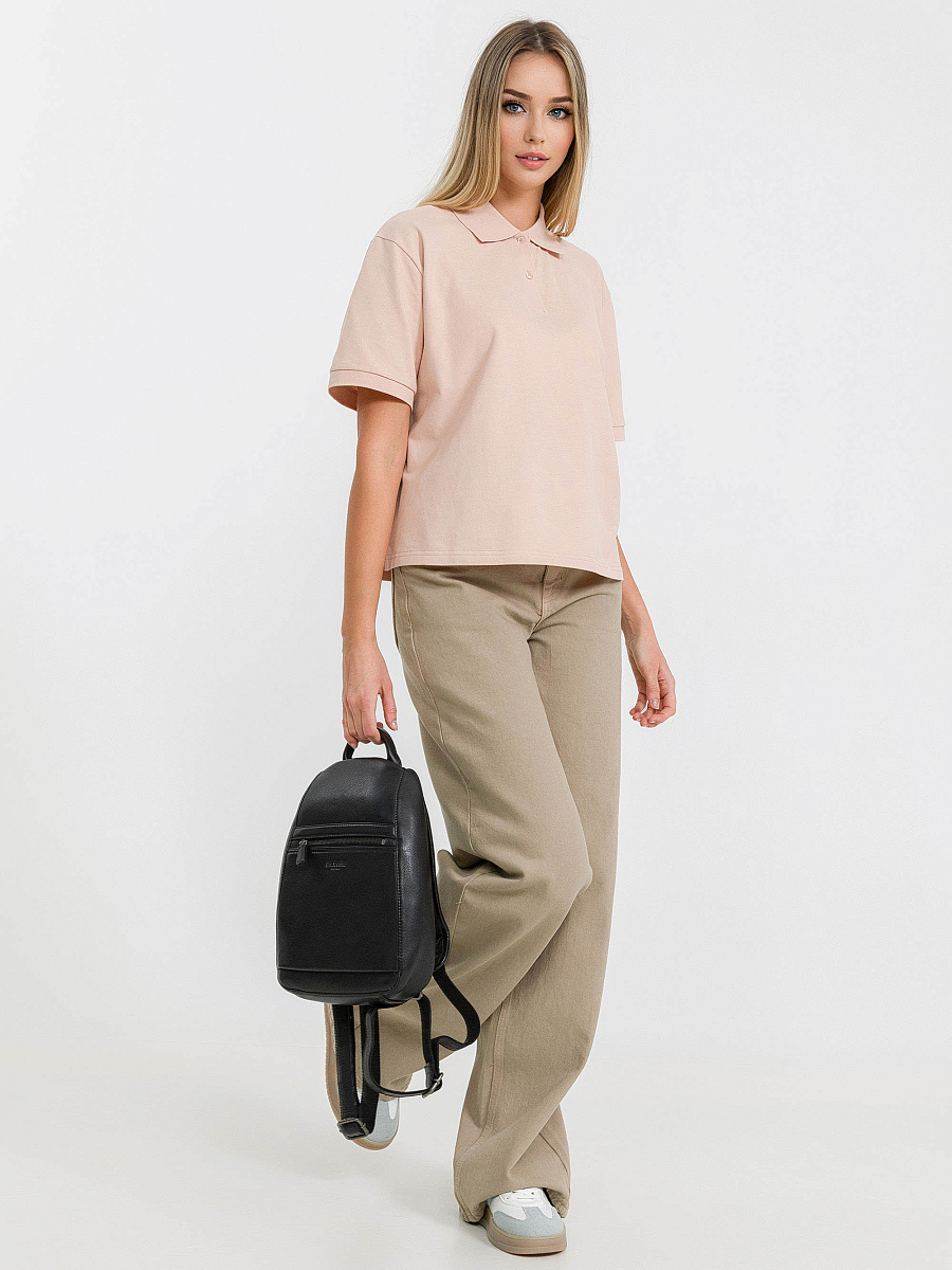 Рюкзак Dr.Koffer из натуральной кожи черный