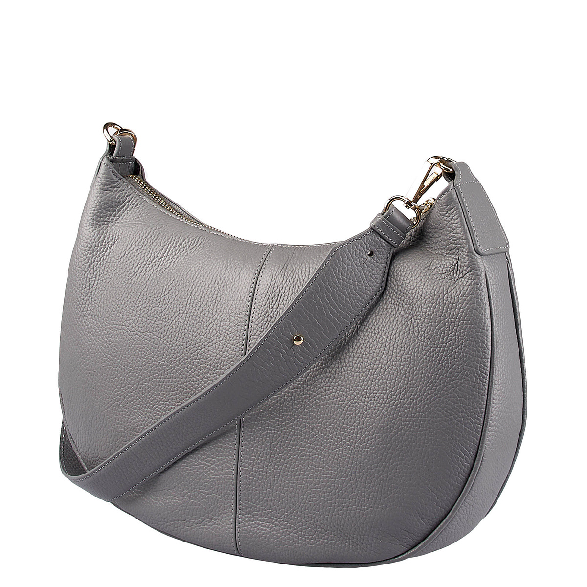 Женская сумка  Dr. Koffer из натуральной кожи серая