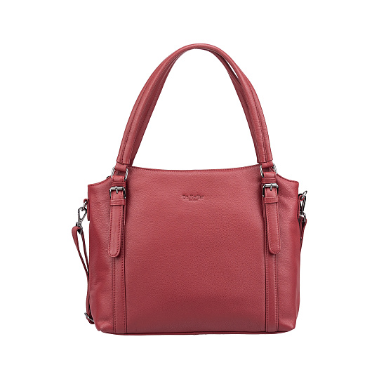 Женская сумка Dr.Koffer из натуральной кожи бордовая