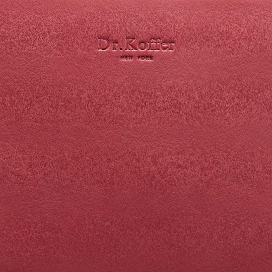 Женская сумка Dr. Koffer из натуральной кожи бордовая