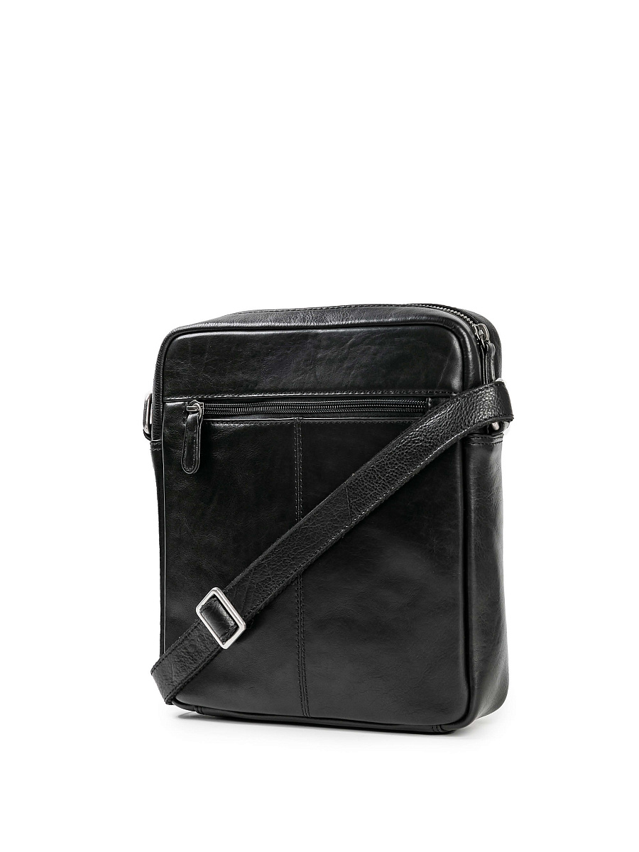 Сумка через плечо Dr.Koffer из натуральной кожи черная