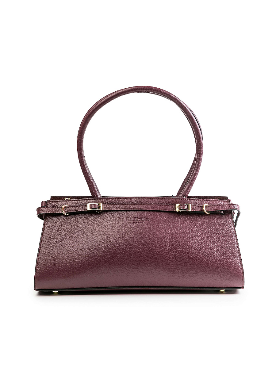 Женская сумка Dr.Koffer из натуральной кожи бордовая