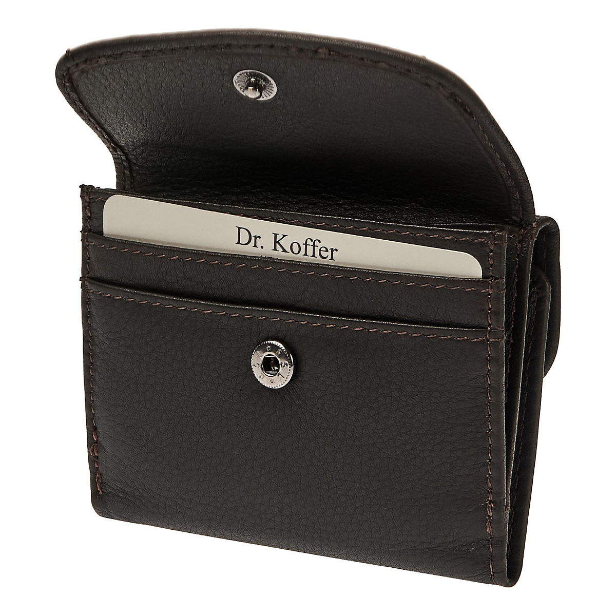 Портмоне Dr.Koffer из натуральной кожи коричневое