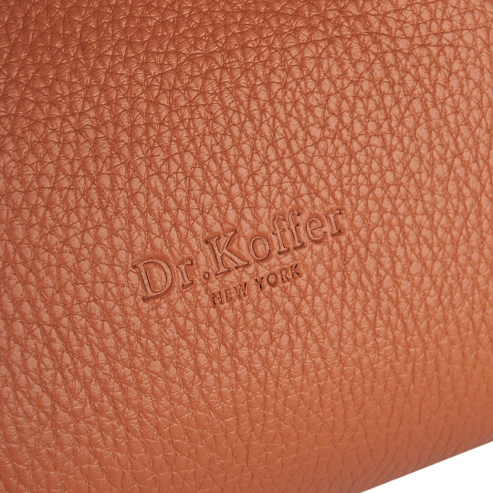 Женская сумка Dr.Koffer из натуральной кожи коричневая