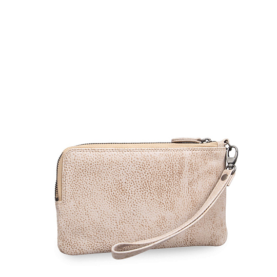 Портмоне Dr.Koffer из натуральной кожи бежевое