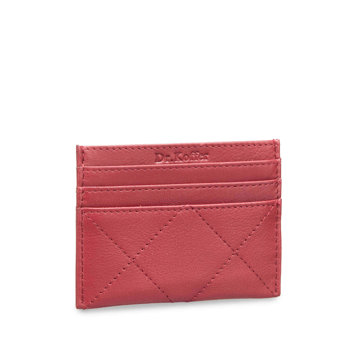 Кредитница Dr.Koffer из натуральной кожи красная