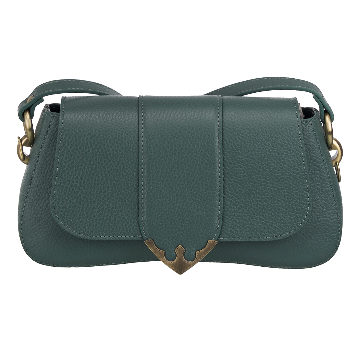 Женская сумка Dr. Koffer из натуральной кожи зеленая