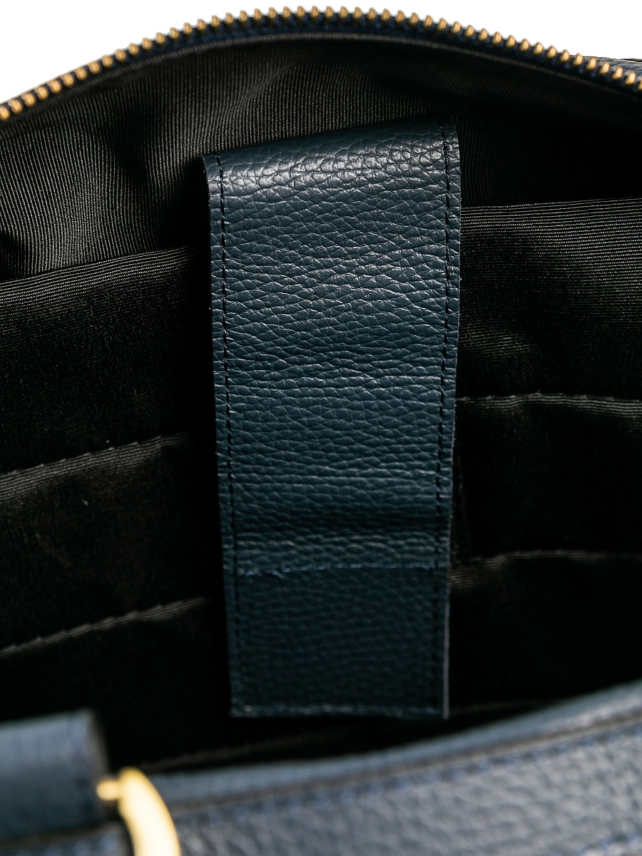 Дорожная сумка Dr. Koffer из натуральной кожи синяя