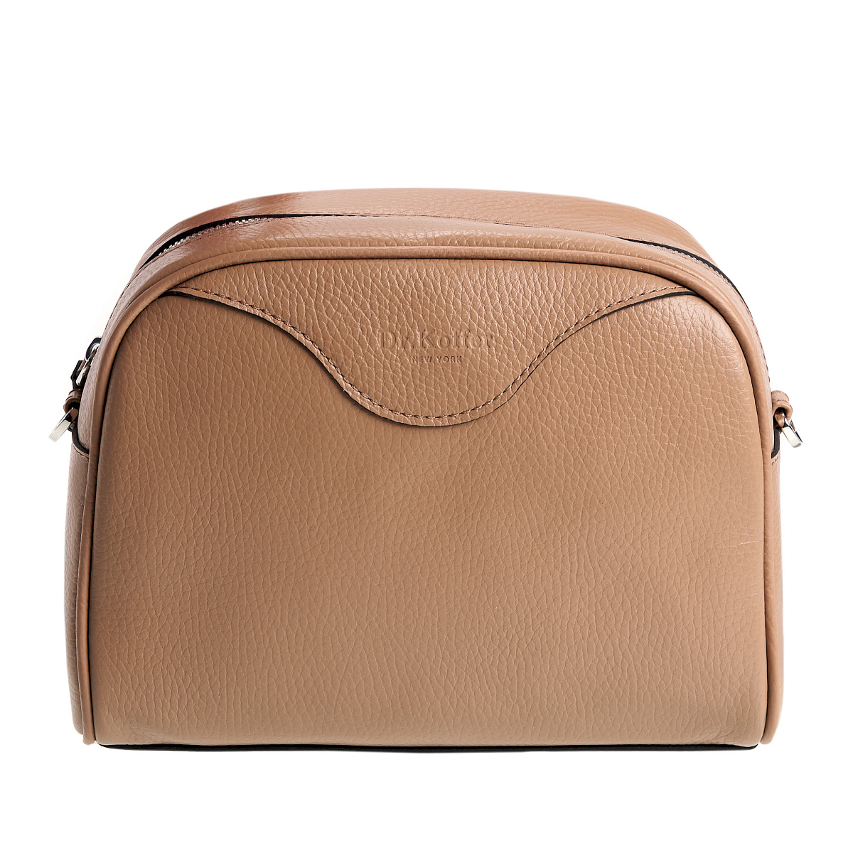 Женская сумка Dr. Koffer из натуральной кожи бежевая