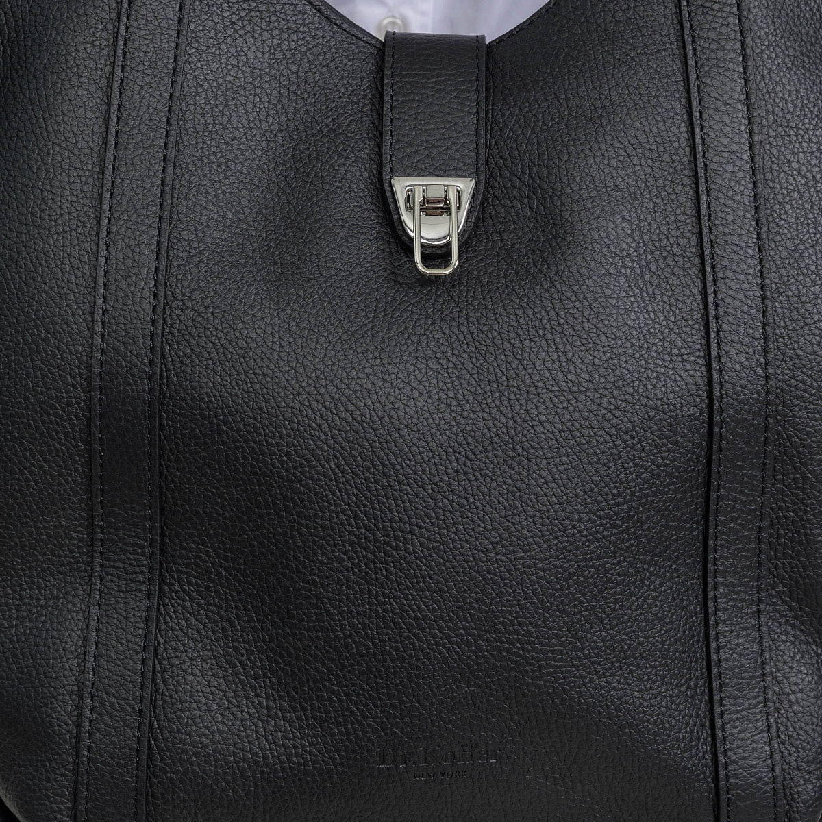 Женская сумка Dr. Koffer из натуральной кожи черная