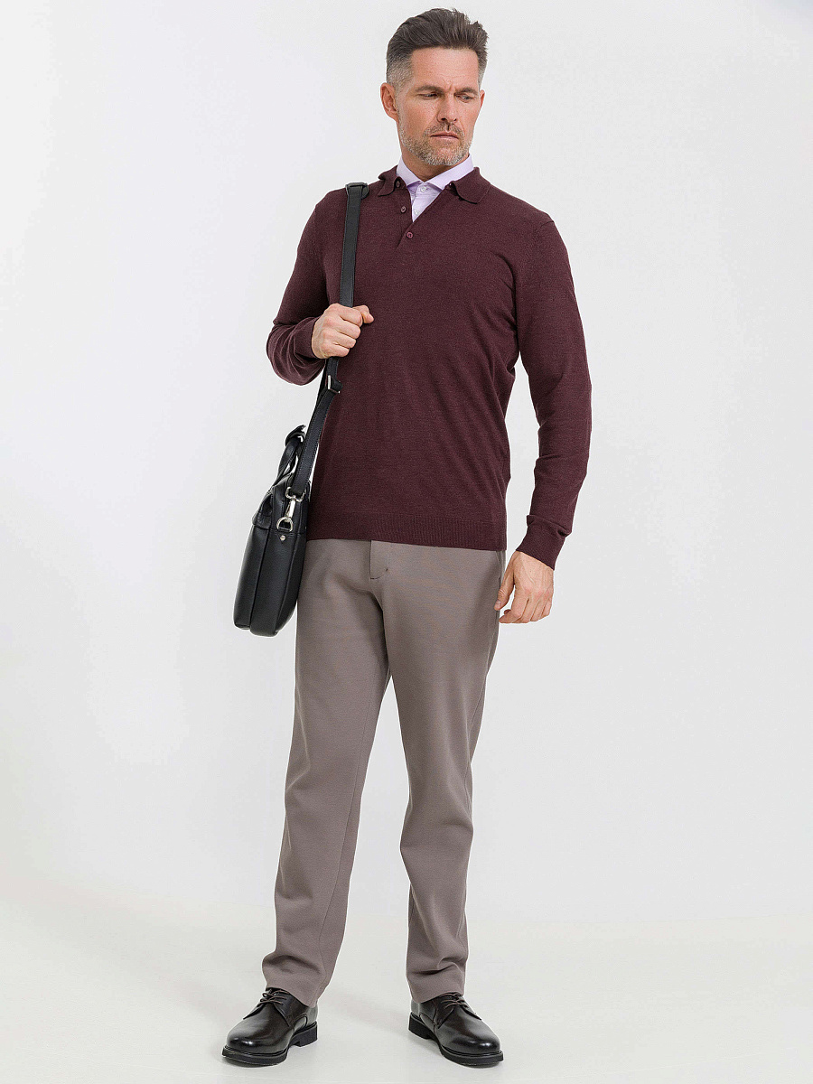 Деловая сумка Dr.Koffer из натуральной кожи черная