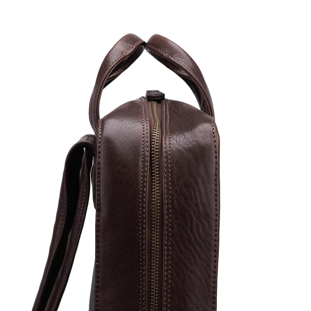 Рюкзак Dr.Koffer из натуральной кожи темно-коричневый